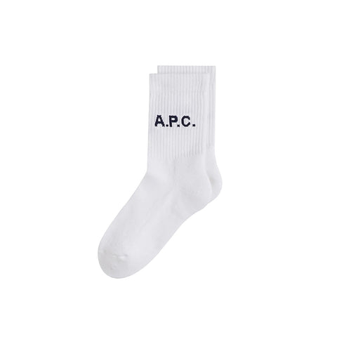 A.P.C. Chaussettes Sky H White COFCG-H21038 Degli Uberti